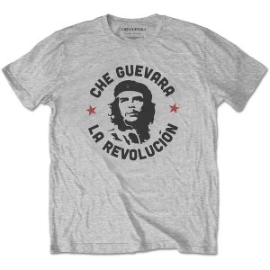 Che Guevara - Circle Logo Unisex Small T-Shirt - Grey