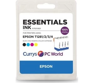 Essentials E128 Cyan Magenta Yellow and Black Epson Ink Cartridges Multipack