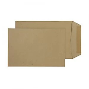 Purely Commercial Envelopes Gummed 154 x 106mm Plain 80 gsm Manilla Pack of 1000