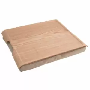 Bosign Laptray Large Wooden Natural With Natural Cushion