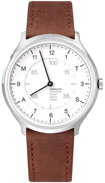 Mondaine Watch Helvetica No. 1 Regular Smartwatch - White MD-246
