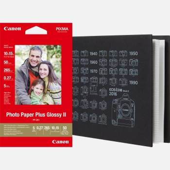 Canon MC-PA001 Photo Album + PP-201 Photo Printing Paper 4x6