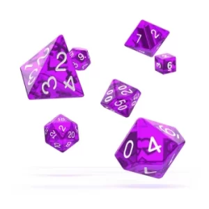 Oakie Doakie Dice RPG Set (Translucent Purple)