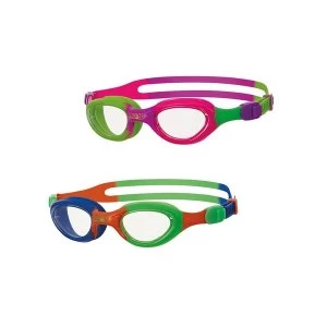 Zoggs Kids Little Super Seal Goggles Blue/Orange/Green/Clear Kids