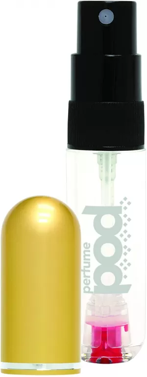 Perfume Pod Refillable Sprayer Unisex Gold 0.2 oz
