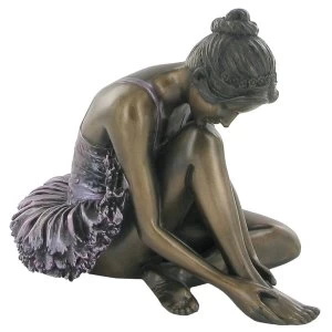 Ballet Dancer Coloured Cold Cast Bronze Sculpture