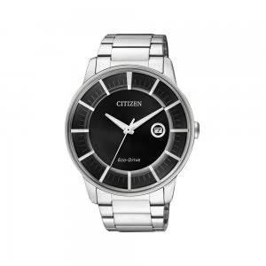 Citizen Eco-Drive Mens Stainless Steel Watch AW1260-50E