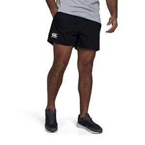 Canterbury Mens Professional Cotton Rugby Shorts, Black, Large