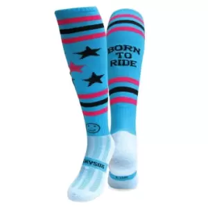 Wacky Sox Sox Equestrian Socks - Blue