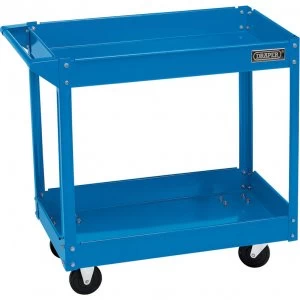 Draper 2 Shelf Trolley Blue