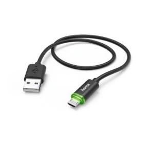 Hama 1m LED Indicator Micro USB Cable