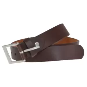 Forest Belts Mens 1.1" Bonded Leather Belt (Medium (32a-36a)) (Brown)