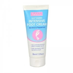 Beauty Formulas Softening Intensive Foot Cream Menthol & Peppermint 100ml