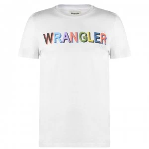 Wrangler Rainbow T Shirt - White