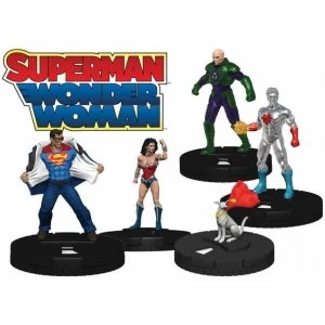 Ex Display DC Hero Clix Superman Wonder Woman 9 Booster Bricks