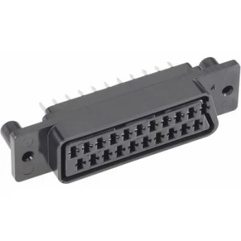 SCART connector Socket vertical vertical Number of pins 21 Black BKL Electronic 0903012
