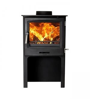 Cast Tec Horizon 5 Defra Approved Multi Fuel Stove with Logstore