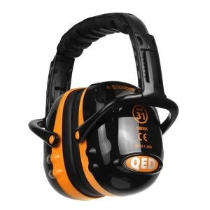 QED31 Ear Defender Folding Black Orange Ref QED31 Up to 3 Day Leadtime
