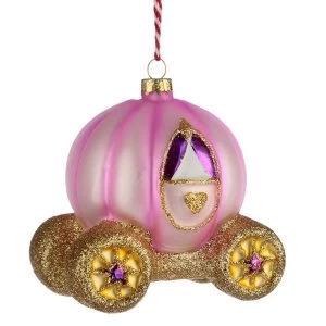 Enchanted Kingdom Princess Carriage Christmas Bauble Decoration