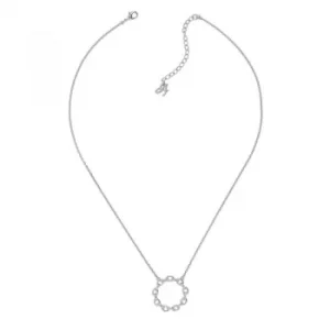 Ladies Adore Silver Plated Circle Link Necklace