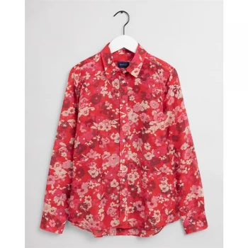 Gant Bouquet Shirt - 667 LAVA RED