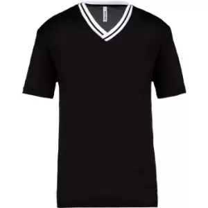 Proact Adults Unisex University T-Shirt (L) (Black/White)