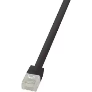 LogiLink CF2033U RJ45 Network cable, patch cable CAT 6 U/UTP 1m Black highly flexible