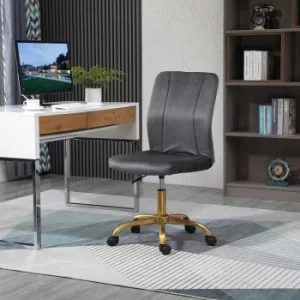 Richmond Velvet Cover Office Chair, Grey