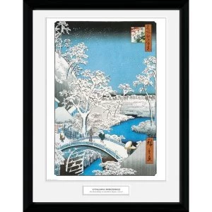 Hiroshige The Drum Bridge 12" x 16" Collector Print