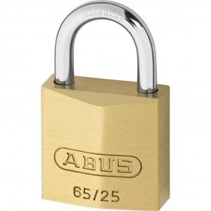 Abus 65 Series Compact Brass Padlock Keyed Alike 25mm Standard 6253