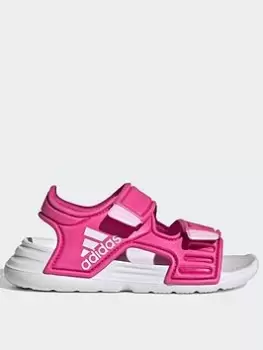 adidas Sportswear Adidas Unisex Infant Altaswim, Pink/White, Size 5 Younger