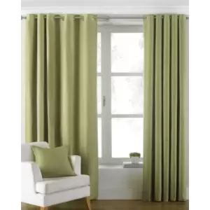 Riva Home Atlantic Eyelet Ringtop Curtains (117 x 183cm) (Green) - Green