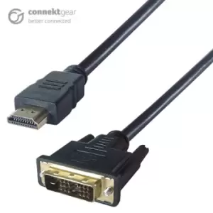 CONNEkT Gear 3m HDMI to DVI-D Monitor Connector Cable - Male to...