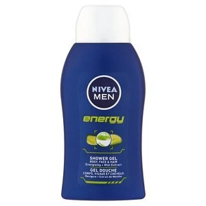 Nivea For Men Shower Gel Energy 50ml Travel and Trial