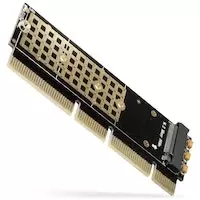 AXAGON PCEM2-1U PCI-E 3.0 16x - M.2 SSD NVMe, Up to 80mm SSD, Low Profile 1U Controller Card