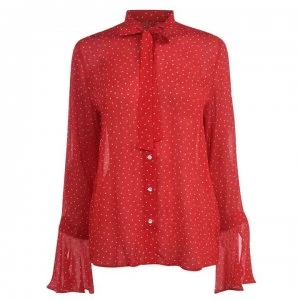 Gant French Blouse - 620 Bright Red
