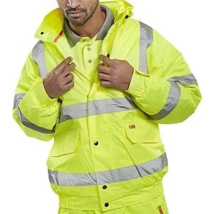 SuperTouch Large High Visibility Standard Jacket Storm Bomber with