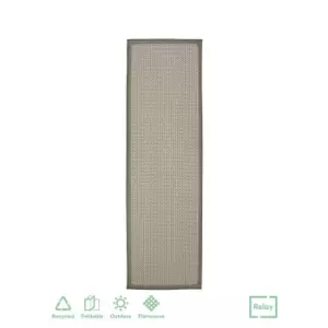 Relay Recycled Indoor/Outdoor Rug - Natural - 60x230cm