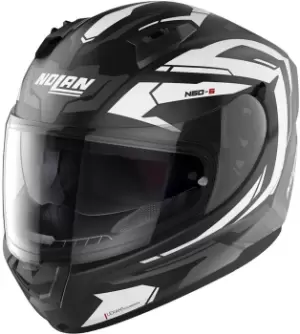 Nolan N60-6 Anchor Helmet, black-white Size M black-white, Size M
