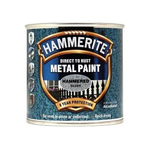 Hammerite Direct to Rust Hammered Finish Paint Red 250ml