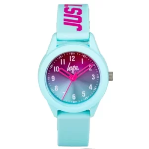Hype Kids Aqua Watch with Pink Print Strap Watch