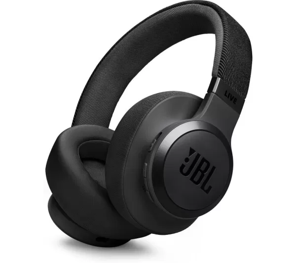 JBL Live 770NC Wireless Bluetooth Noise Cancelling Headphones - Black