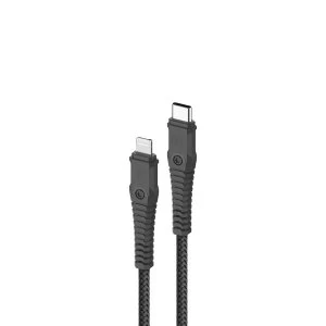 Momax Tough Link Lightning to Type-C Cable (1.2m) DL33D - Black