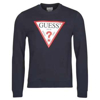 Guess AUDLEY CN FLEECE mens Sweatshirt in Blue - Sizes XXL,S,M,L,XL,XS