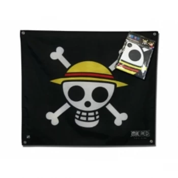 One Piece Black Skull Luffy Flag 50cm x 60cm