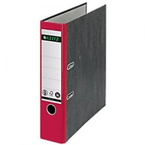 Leitz 180° Lever Arch File 1080 Marbled CO2 Neutral 80 mm 100% Recycled Card A4 Red