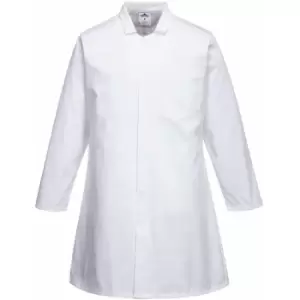Portwest - 2202 - White Mens Food Industry Coat/overcoat, One Pocket sz 4XL Regular - White