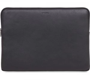 Knomo 45-102-BLK 15" Leather Laptop Sleeve