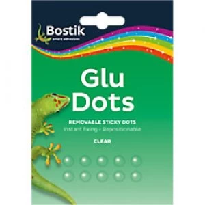 Bostik Glue Dots Removable Transparent Pack of 64
