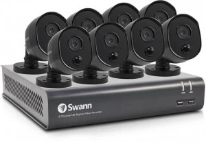 Swann 8 Channel Security System DVR-4580V Series with 8 x 1080p Therma
